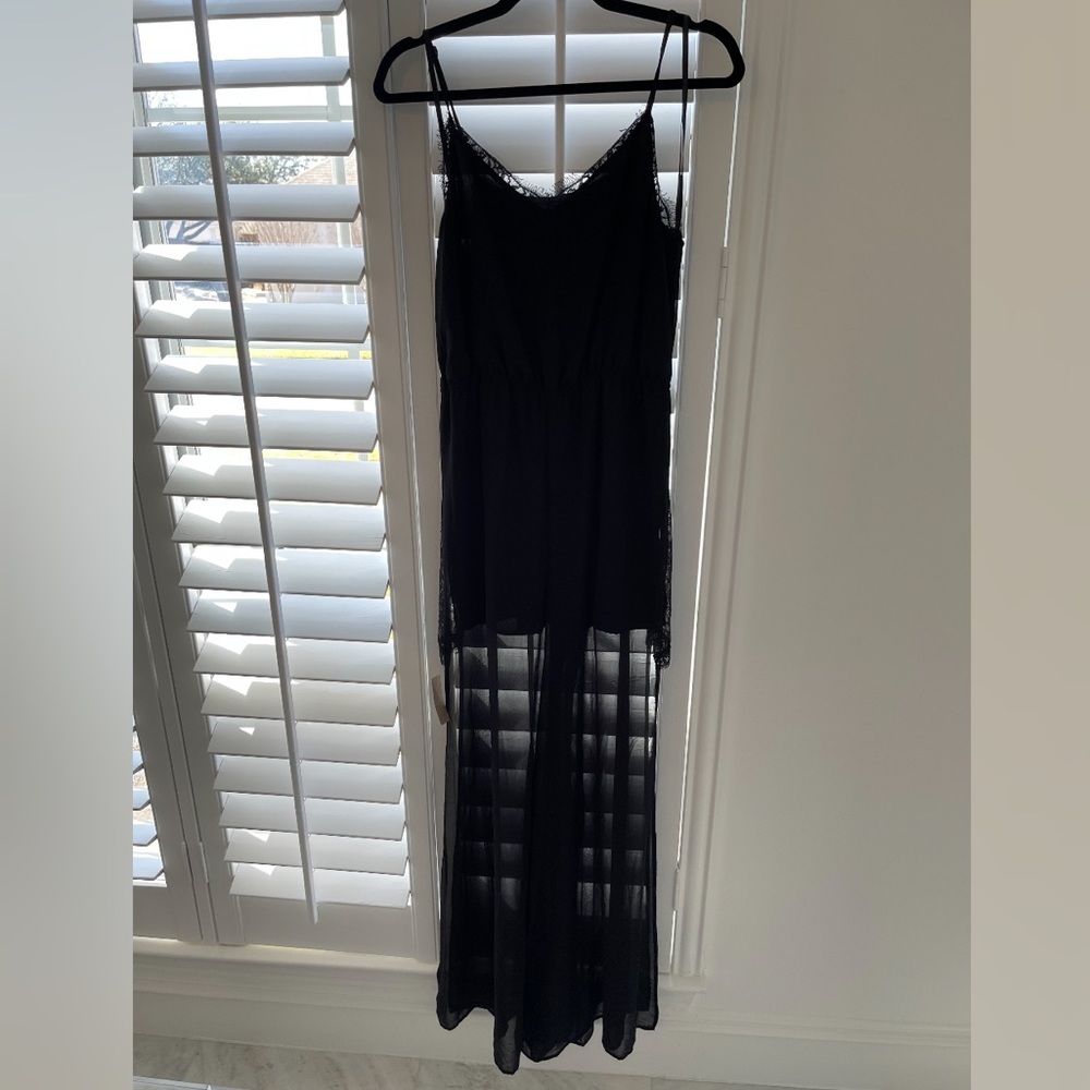 BCBGeneration Black Maxi Romper